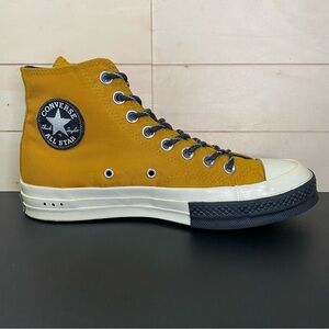 Converse High-Top Sneakers in Mustard and Black